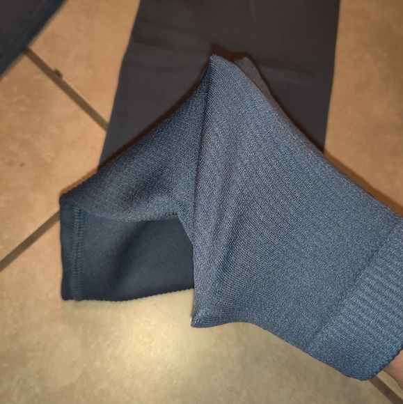 Sexy High Waist Spandex Tights Navy Dark Gym Pants Yoga Tights - Picture 4 of 7